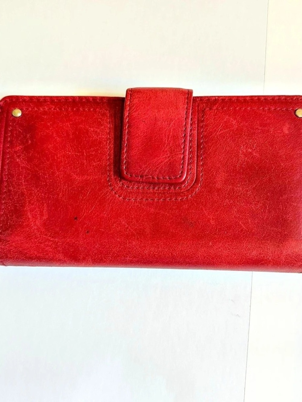 Fossil Leather Wallet in Red